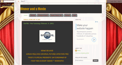 Desktop Screenshot of dinner-anda-movie.com